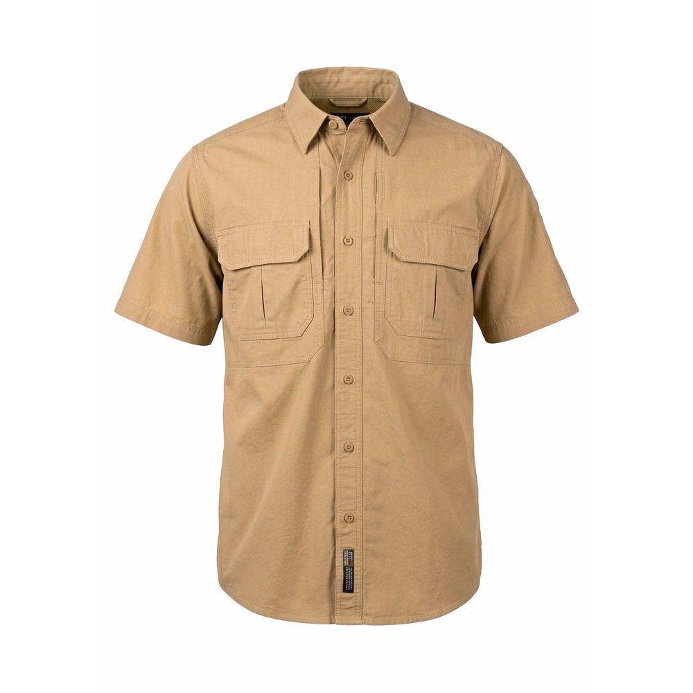 5.11 Tactical Series Men's Short Sleeve Cotton Tactical Shirt - Coyote Tan MED